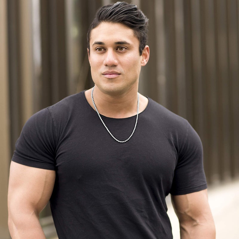 LIFETIME JEWELRY 24k Real Gold Plated 4mm Rope Chain Necklace Diamond Cut Gold Chain for Men Women (20 inches, White Gold Plated) - Image 2